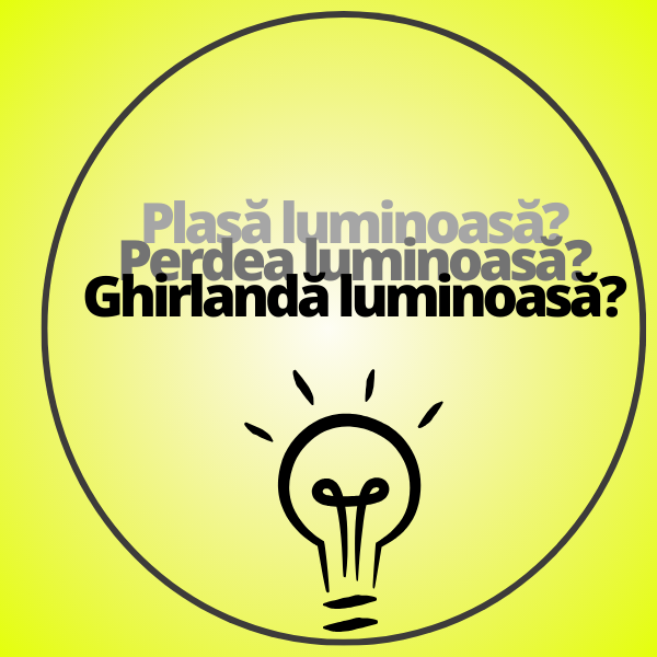 Ghirlandă luminoasă, plasă luminoasă sau perdea luminoasă? Află diferențele!