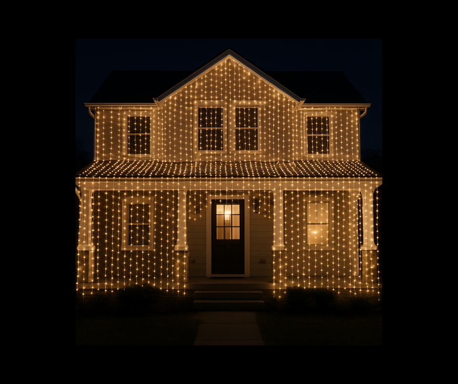 Luminează-ți casa de sărbători cu perdele luminoase!