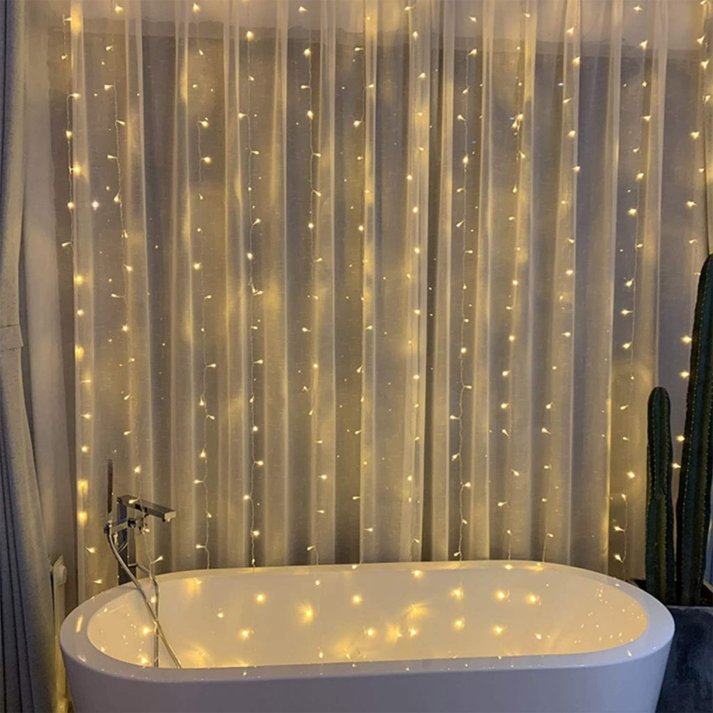 perdea luminoasa baie
