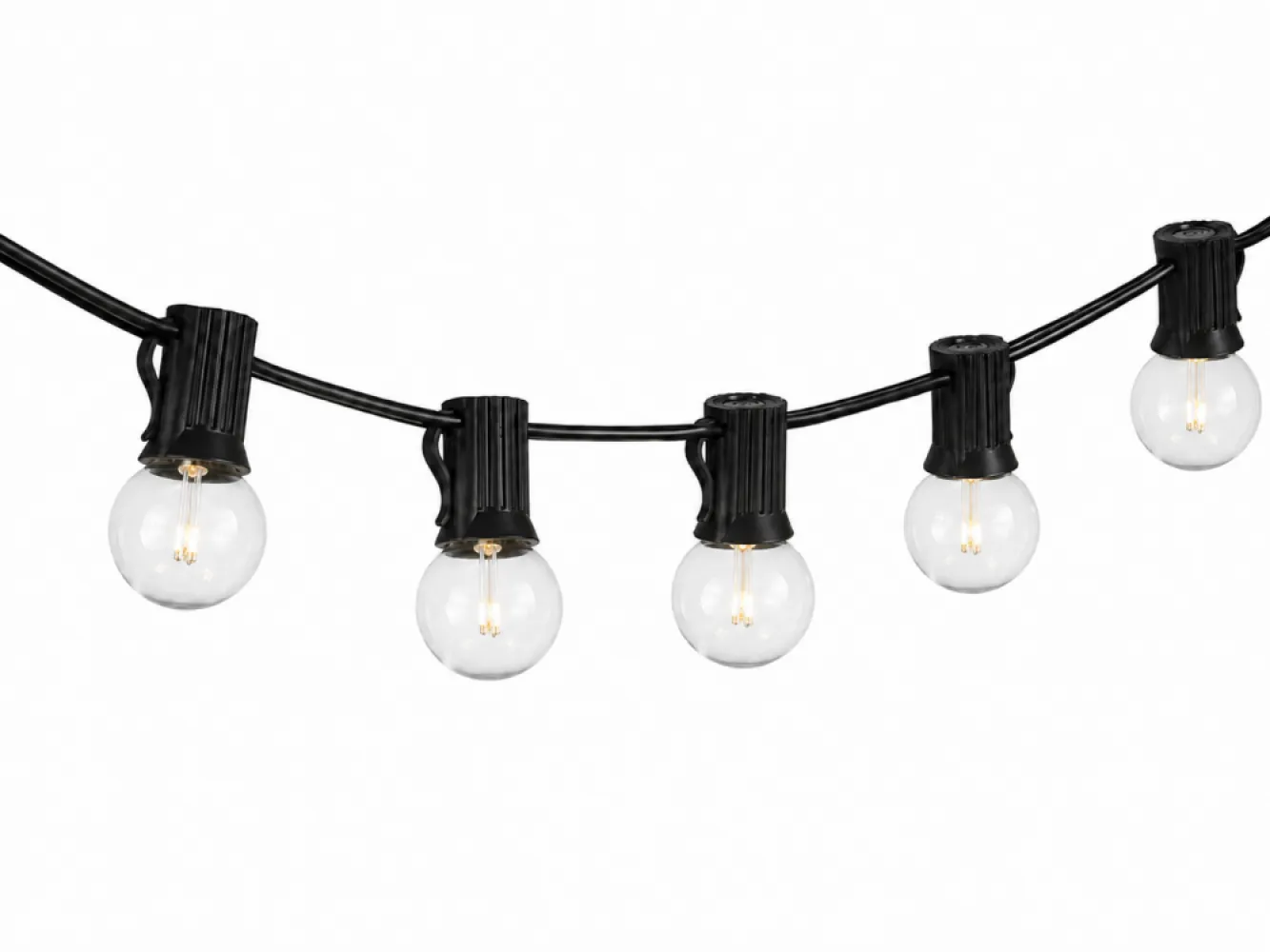 Bec LED Transparent, 1W, din Plastic, Dimabil, E12, G40, Lumina Calda, de Exterior