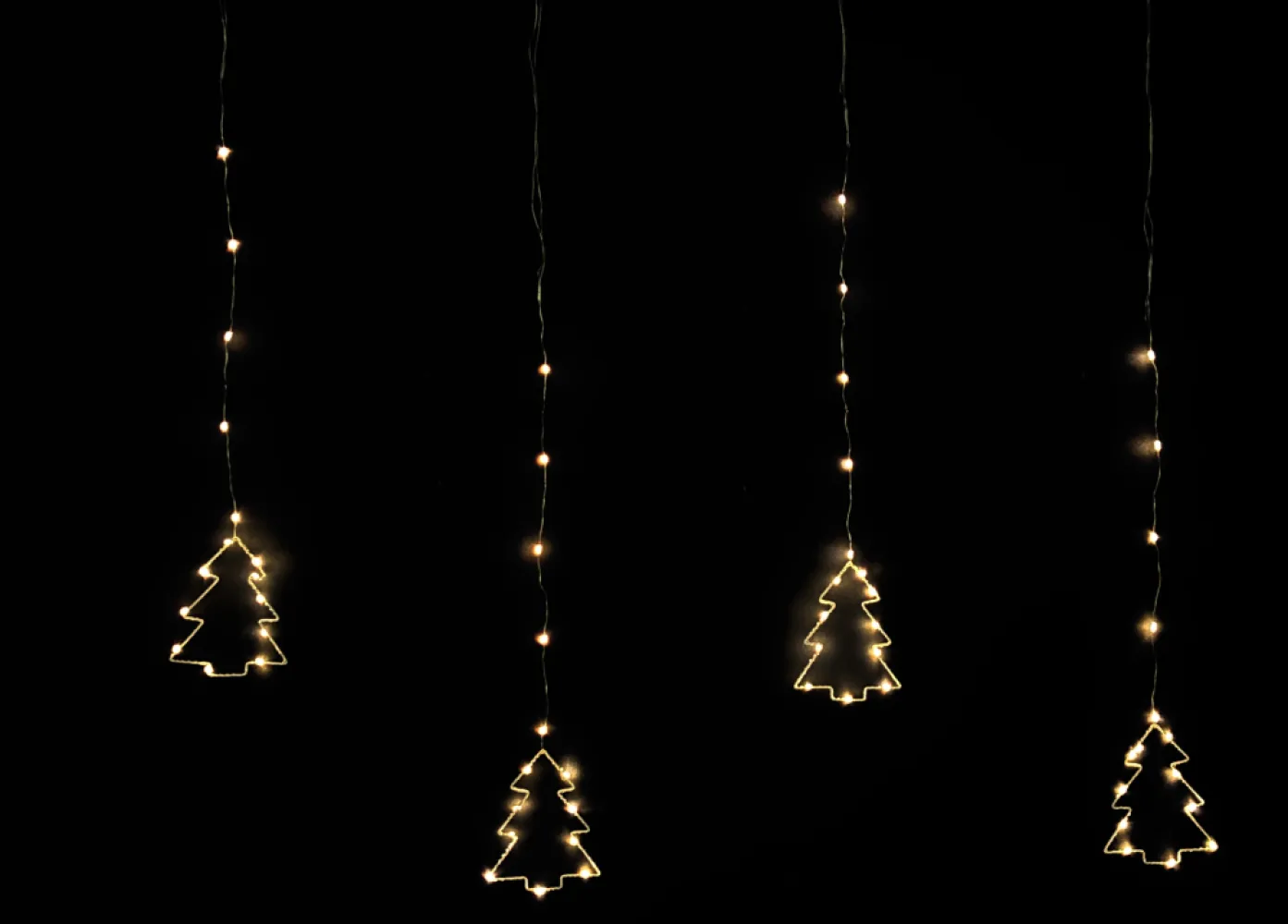 Ghirlanda Luminoasa Decorativa 2.5M cu Braduti si miniLEDuri, 8 Programe, Lumina Calda, Conectabila 10M, de Exterior