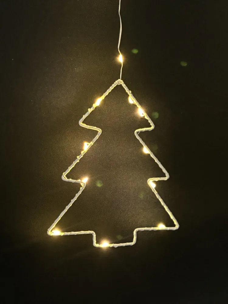 Ghirlanda Luminoasa Decorativa 2.5M cu Braduti si miniLEDuri, 8 Programe, Lumina Calda, Conectabila 10M, de Exterior