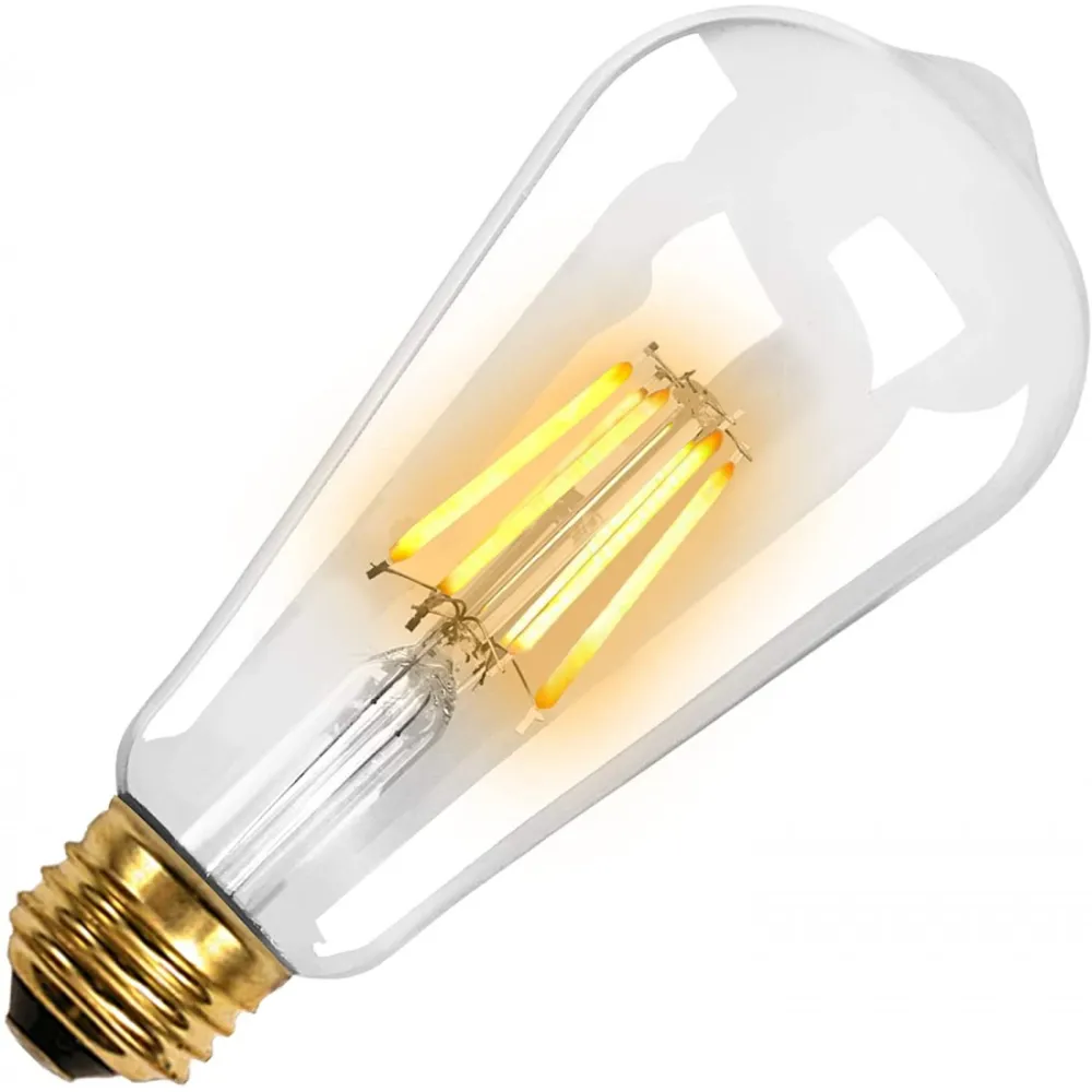 Ghirlanda Luminoasa 5M cu 10 Becuri LED Mari, E27, 2W, Dimabile, Cablu Negru, Lumina Calda, Conectabila 80M, de Exterior