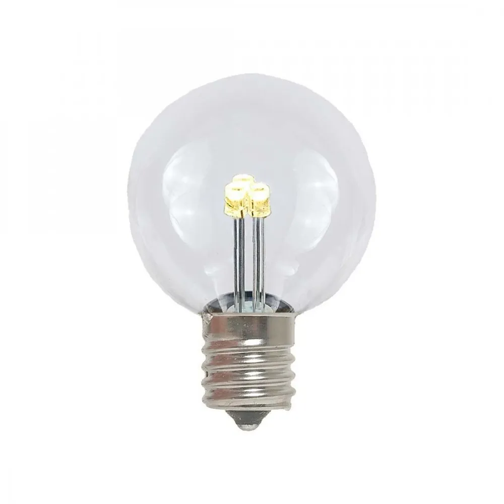 Ghirlanda Luminoasa 15M cu 50 Becuri LED, E12, 1W, Cablu Negru, Lumina Calda, Conectabila 210M, de Exterior