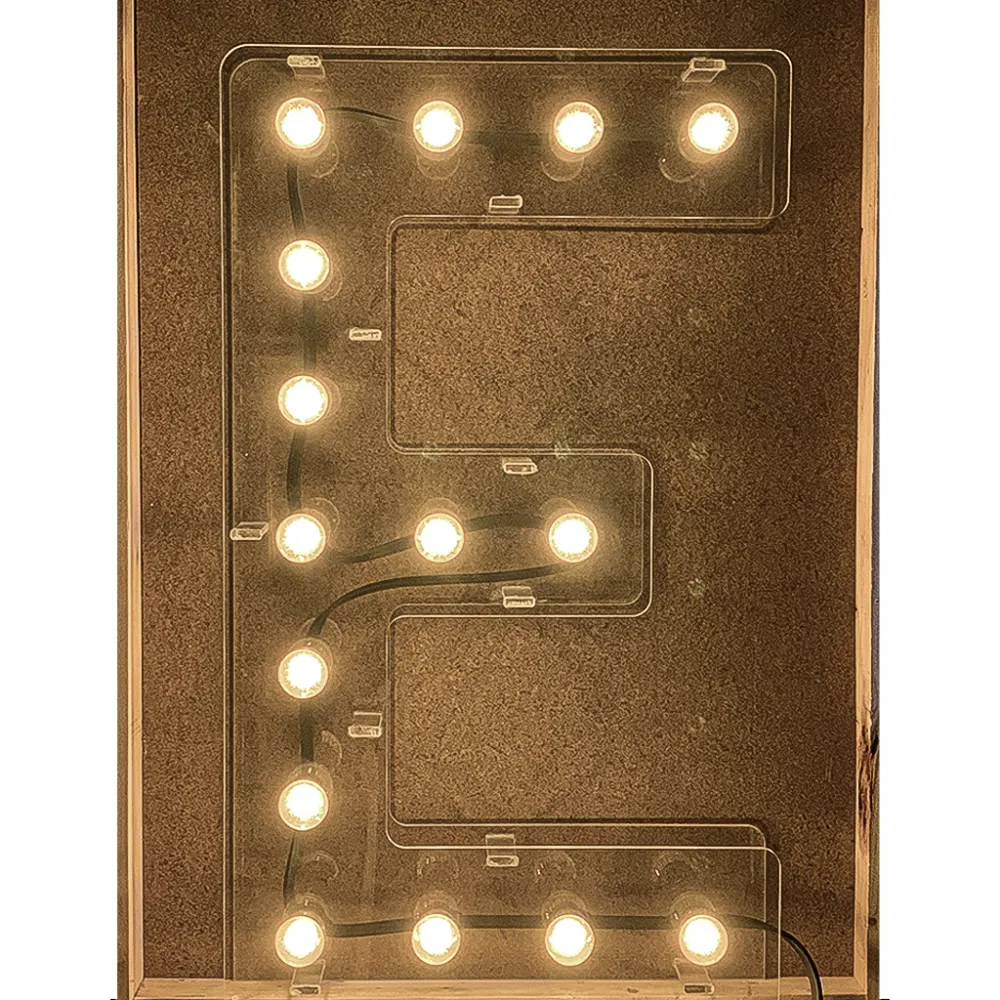 Litere Volumetrice Luminoase din Plexiglas 70 cm cu Alimentare la Priza