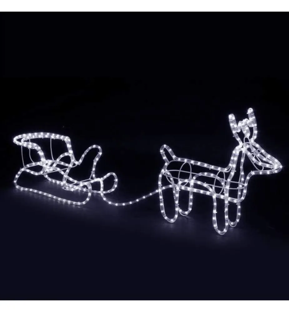 Decoratiune luminoasa Ren si Sanie cu LEDuri