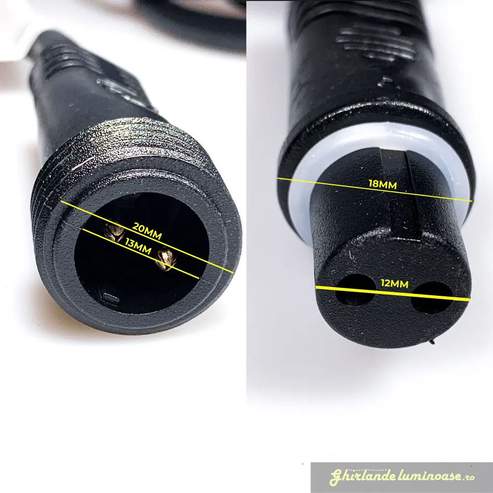 Cablu Prelungitor 5M pentru Ghirlande Luminoase