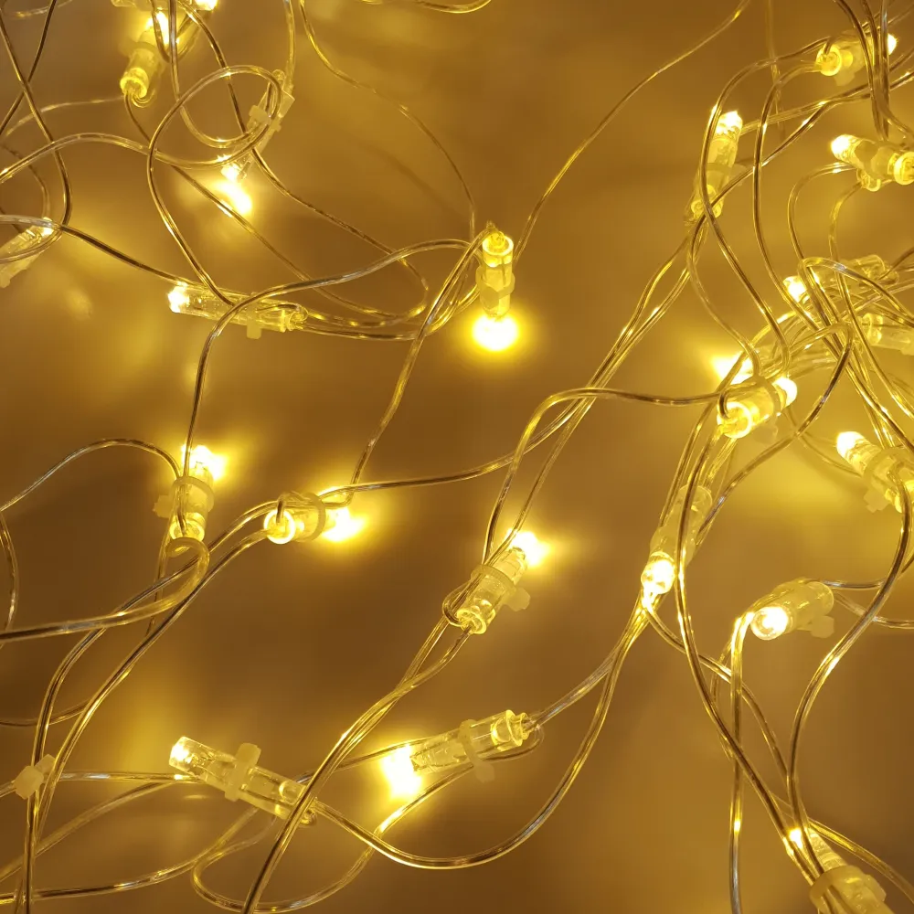 Plasa Luminoasa de Inchiriat 3M x 1.5M, 192 LEDuri, Cablu Transparent, Lumina Calda, Conectabila 16M, de Exterior IP65