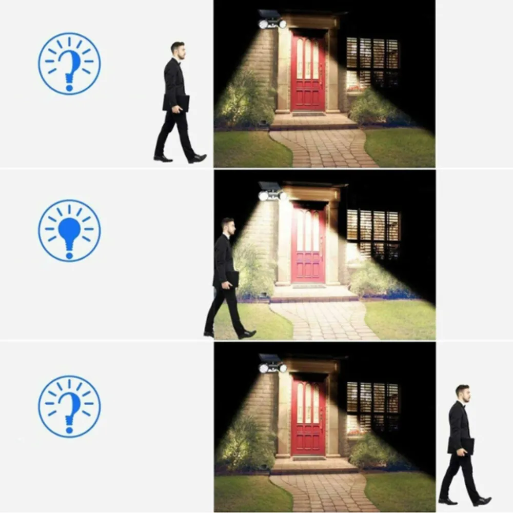 Proiector Solar Rotativ cu 83 LEDuri COB, 3 Directii de Iluminat, 3 Moduri de Functionare, Telecomanda, Senzor de Miscare si Lumina