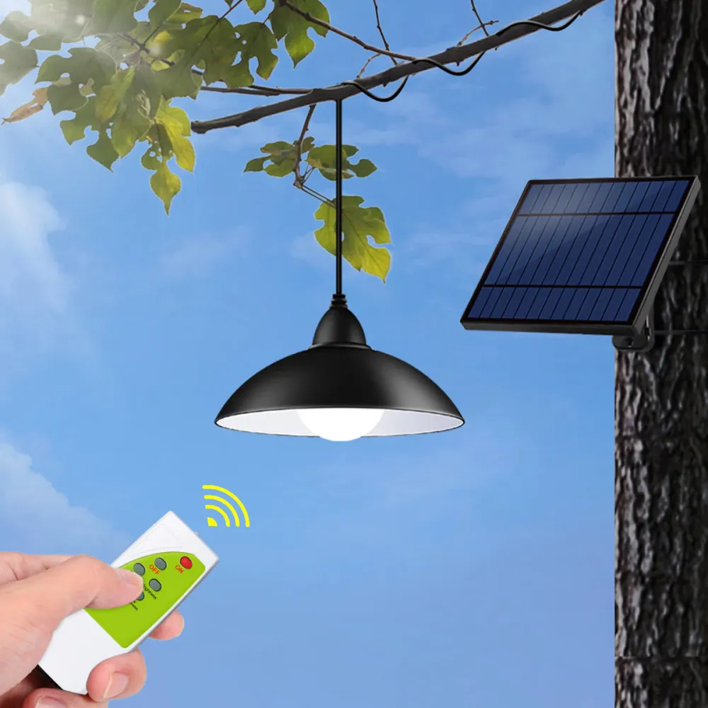 Lampa Solara Suspendata, de Interior sau Exterior, cu 3 Moduri de Functionare si Telecomanda