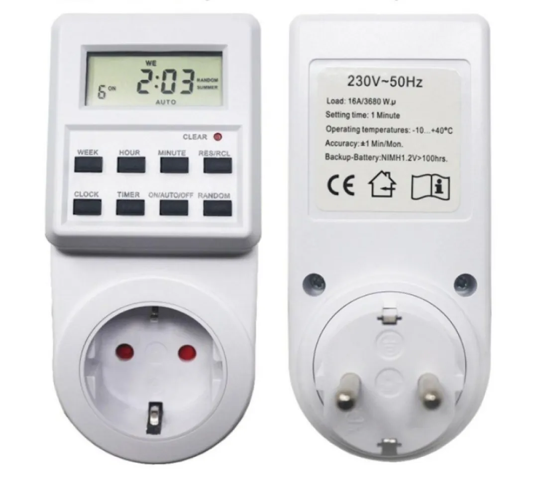 Adaptor Priza Programabila cu Ecran Digital