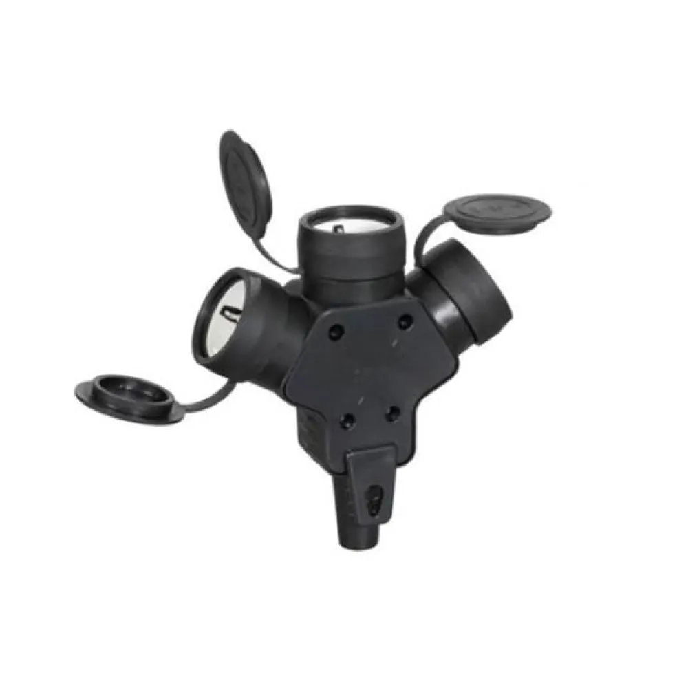 Cupla Tripla din Cauciuc, Putere 4500 W, Protectie IP44