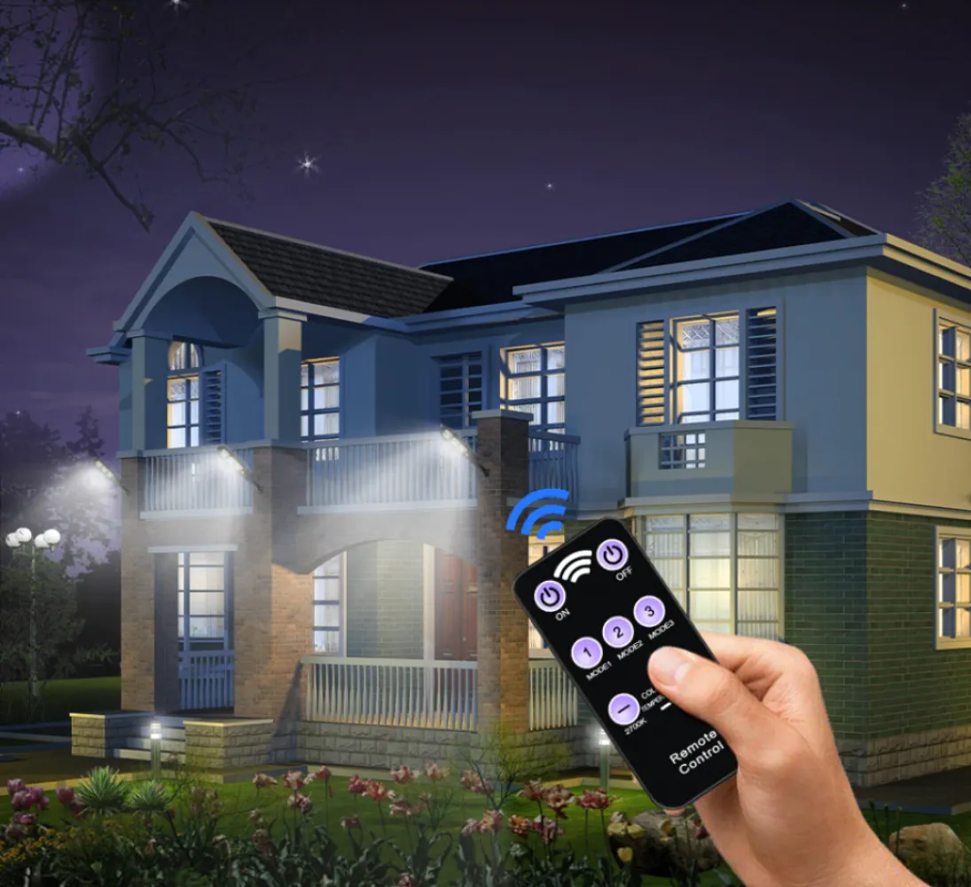 Lampa Solara Stradala cu 120 LEDuri, 80W, Senzor de Miscare si Lumina, 3 Moduri de Functionare si Telecomanda