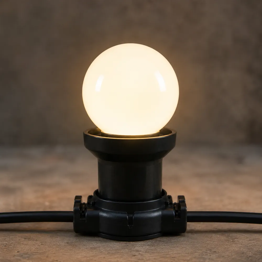 Bec LED Alb Mat, 1W, din Plastic, Dimabil, E27, G45 , Lumina Naturala, de Exterior