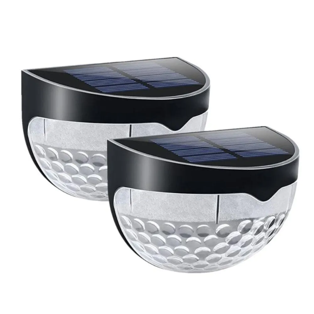 Set 2 Lampi Solare de Perete cu 6 LEDuri, Senzor de Miscare si Lumina