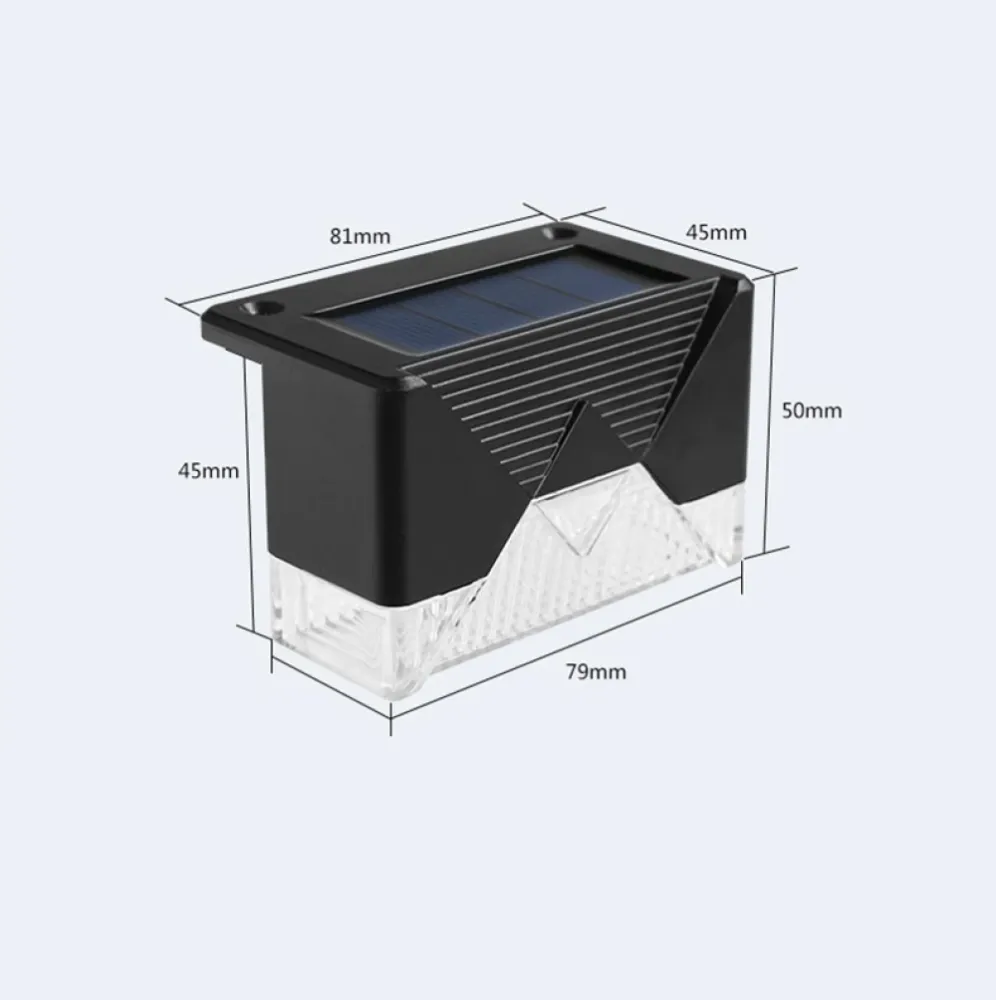 Set 4 Lampi Solare pentru Gard si Stalp, cu Senzor de Miscare si Lumina