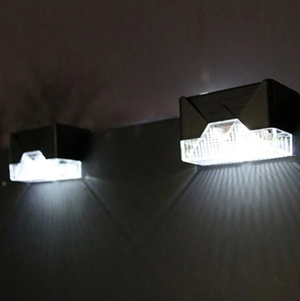 Set 4 Lampi Solare pentru Gard si Stalp, cu Senzor de Miscare si Lumina