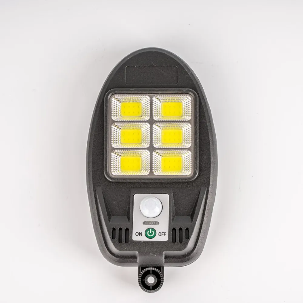 Lampa Solara de Perete cu 6 Casete COB, 30W, 3 Moduri de Functionare, Telecomanda, Senzor de Miscare si Lumina