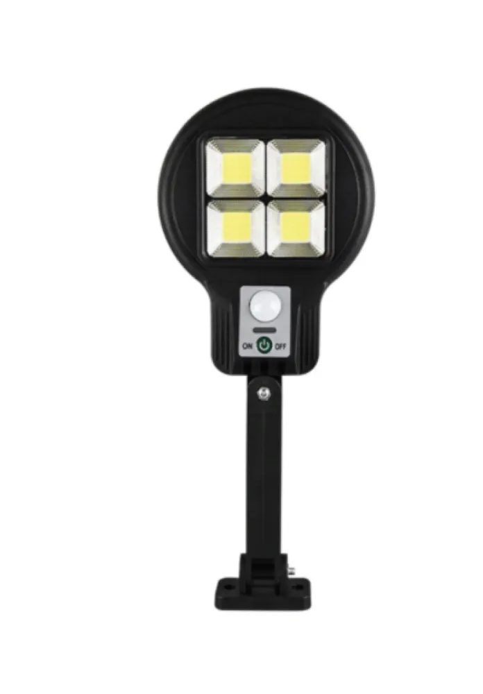 Lampa Solara de Perete 4 Casete cu 48 LEDuri COB, 3 Moduri de Functionare, Telecomanda, Senzor de Miscare si Lumina