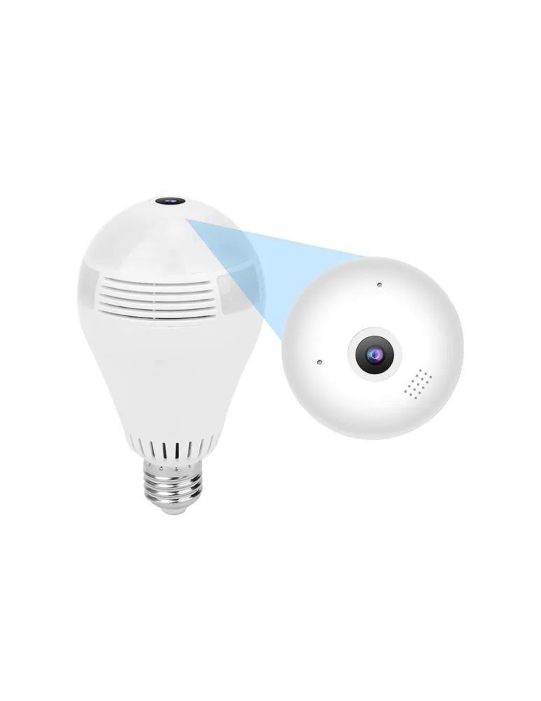 Camera de Supraveghere tip Bec WiFi, Senzor de Miscare, de Interior