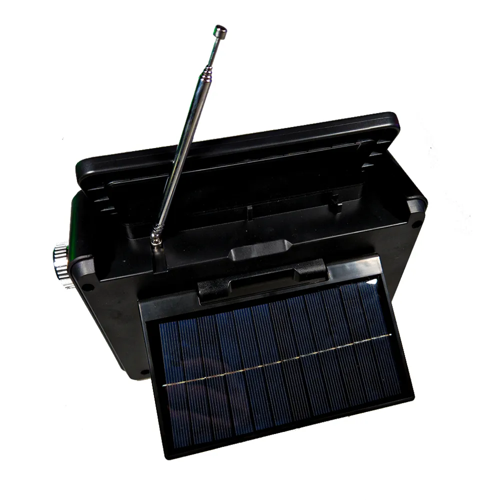 FM Radio Solar cu Acumulator, USB/TF, MP3 si Bluetooth