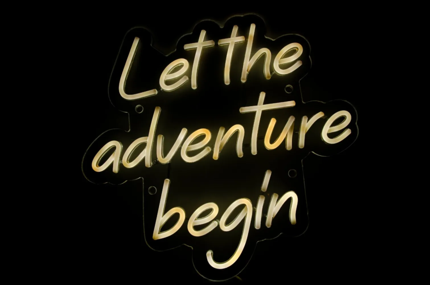 Semn Luminos LED Neon de Inchiriat Let the adventure begin