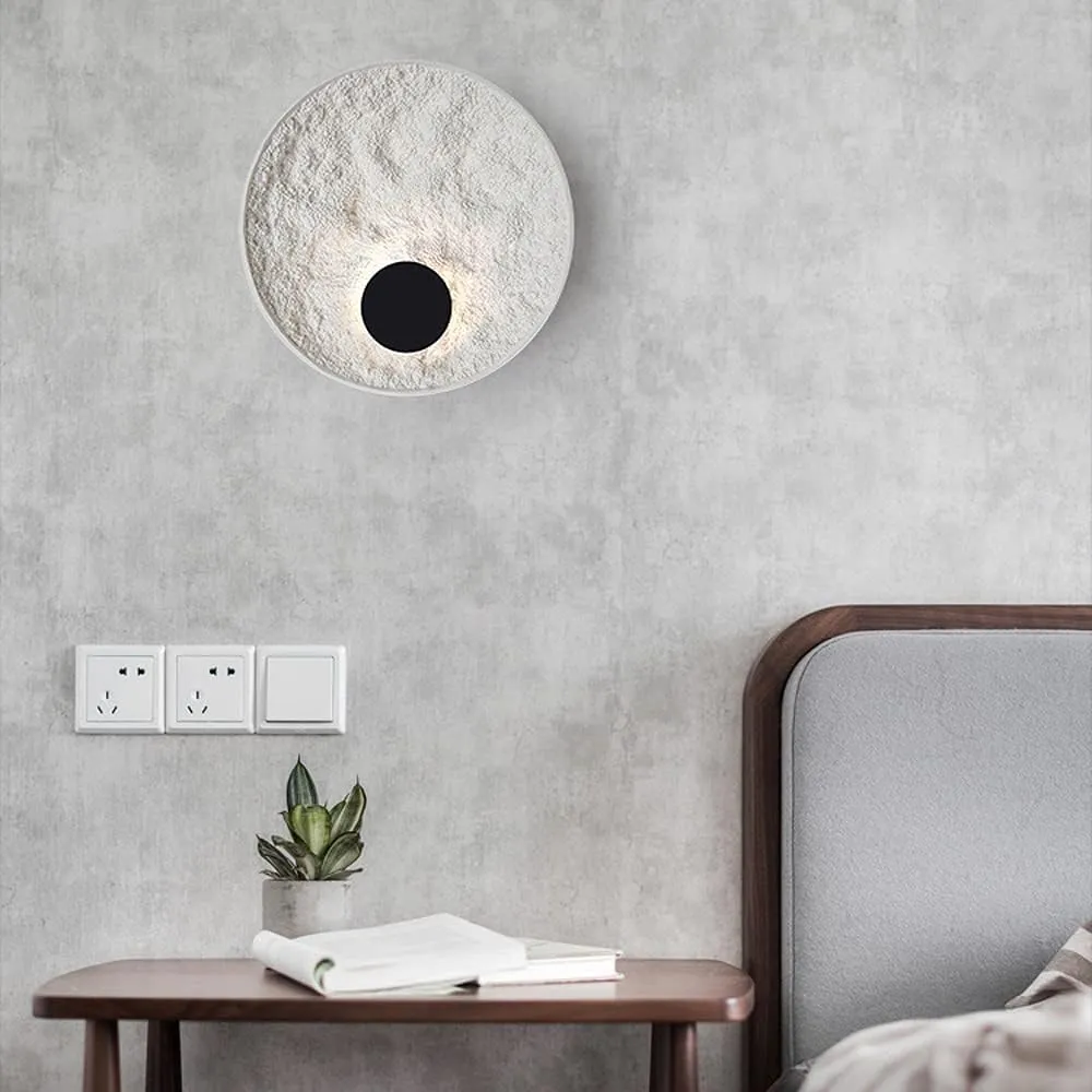 Lampa de Perete cu LED, din Ceramica si Metal, Lumina Calda, Diametru 30cm