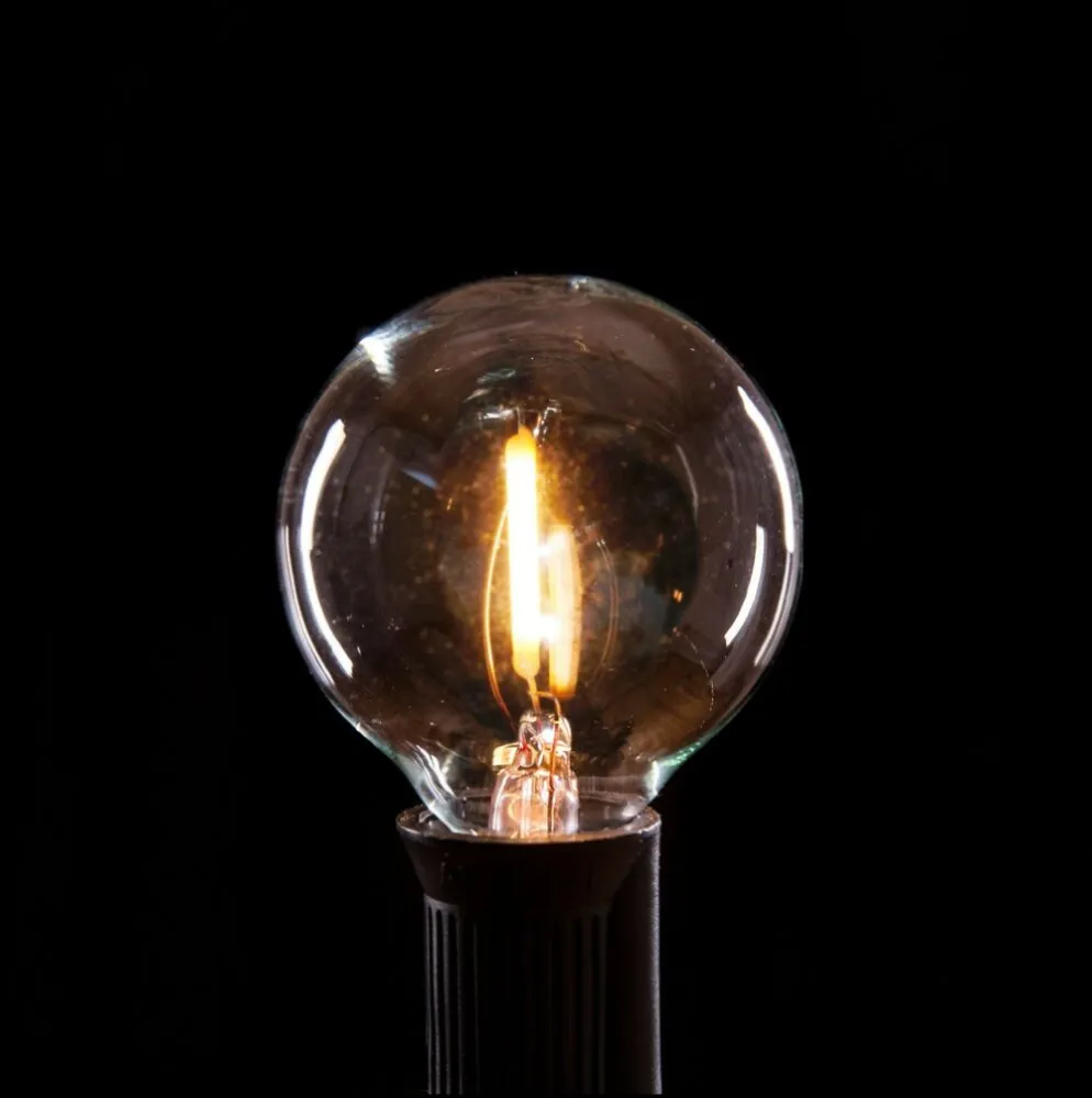 Bec Retro LED, 0.5W, din Plastic, E12, G40, Lumina Foarte Calda, de Exterior