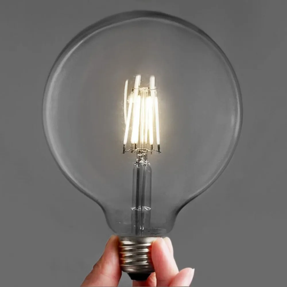 Ghirlanda Luminoasa 15M cu 15 Becuri LED Mari, E27, 6W, Cablu Negru cu Pendul, Lumina Foarte Calda, Conectabila 195M, de Exterior