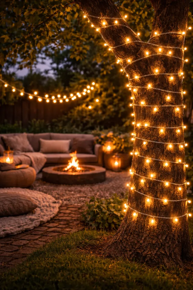 Ghirlanda Luminoasa Decorativa 20M cu 200 LEDuri, Cablu Transparent, Lumina Calda, Conectabila 300M, de Exterior IP65