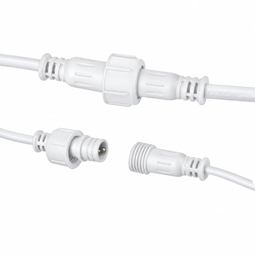 Ghirlanda Luminoasa 15M cu 15 Becuri LED, 2W, din Plastic, Dimabil, E27, A60, Lumina Calda, Pendul Variabil 0.5 si 1M, Cablu Alb, Conectabila 495M, de Exterior