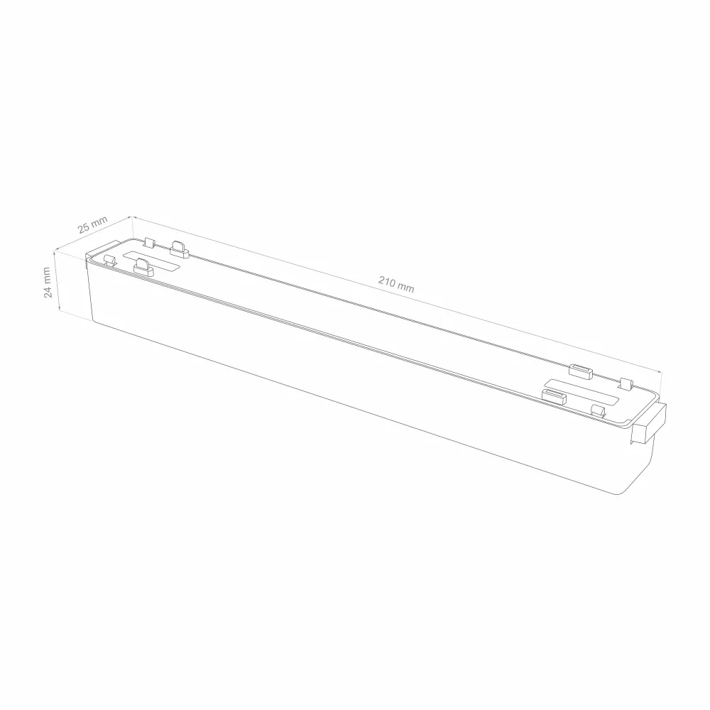 Sursa de Alimentare de 200W Pentru Sina Magnetica Aplicată si Incastrata, Negru