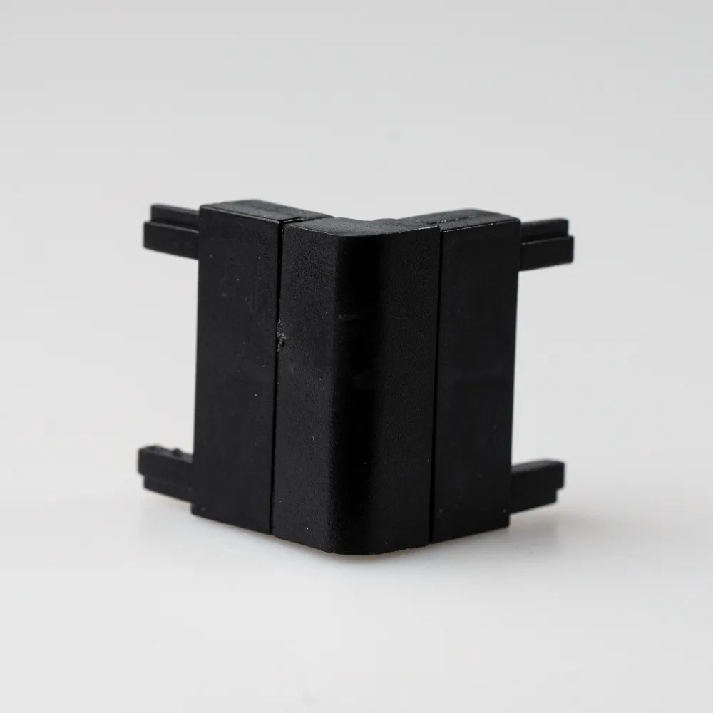 Conector de Tip "L" pentru Sina Magnetica Slim Aplicata, Negru