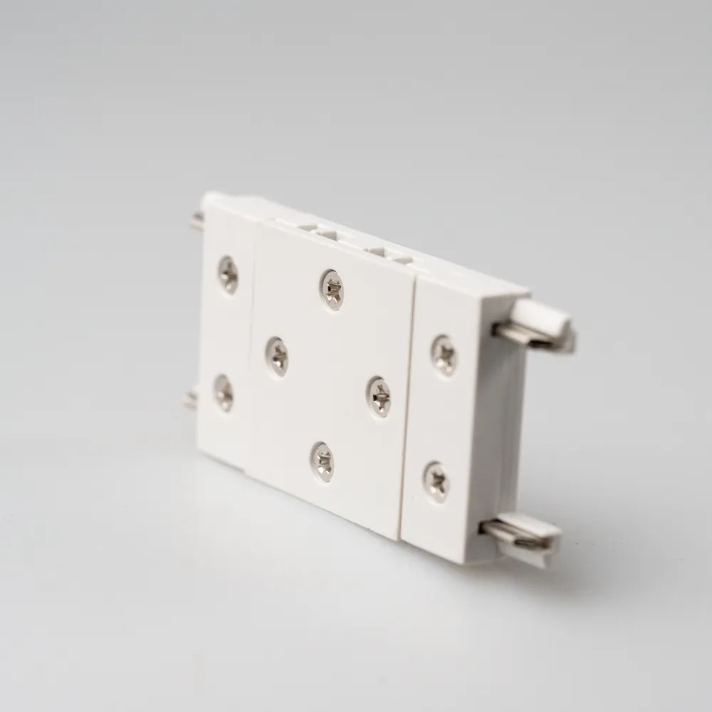 Conector de Tip "I" pentru Sina Magnetica Slim Aplicata, Alb