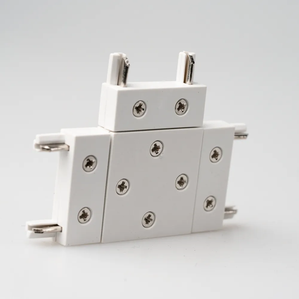 Conector de Tip "T" pentru Sina Magnetica Slim Aplicata, Alb
