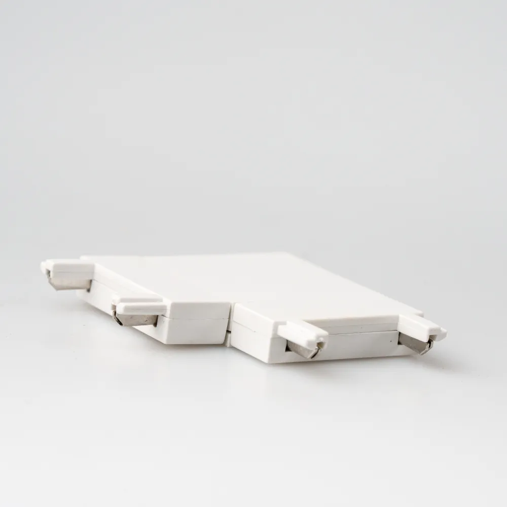 Conector de Tip "L" pentru Sina Magnetica Slim Aplicata, Alb