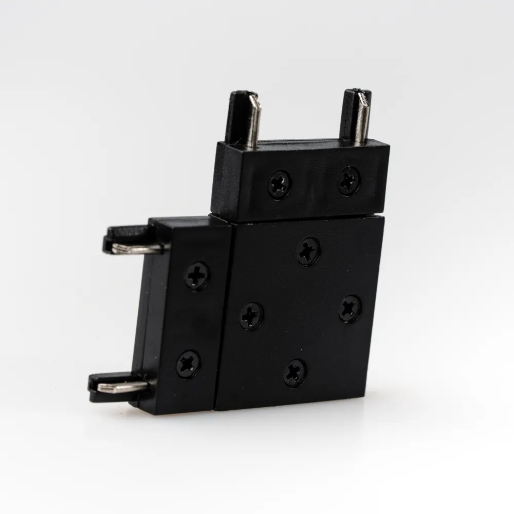 Conector de Tip "L" pentru Sina Magnetica Slim Aplicata, Negru