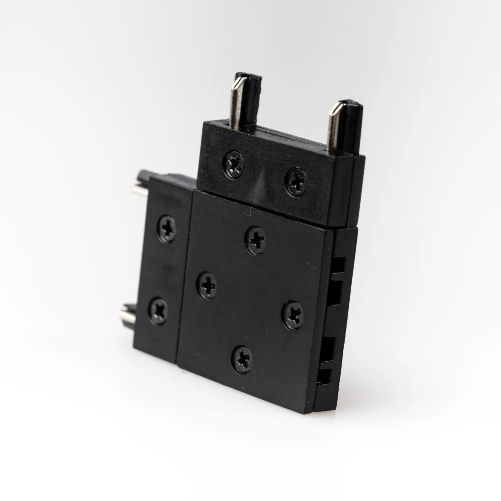 Conector de Tip "L" pentru Sina Magnetica Slim Aplicata, Negru