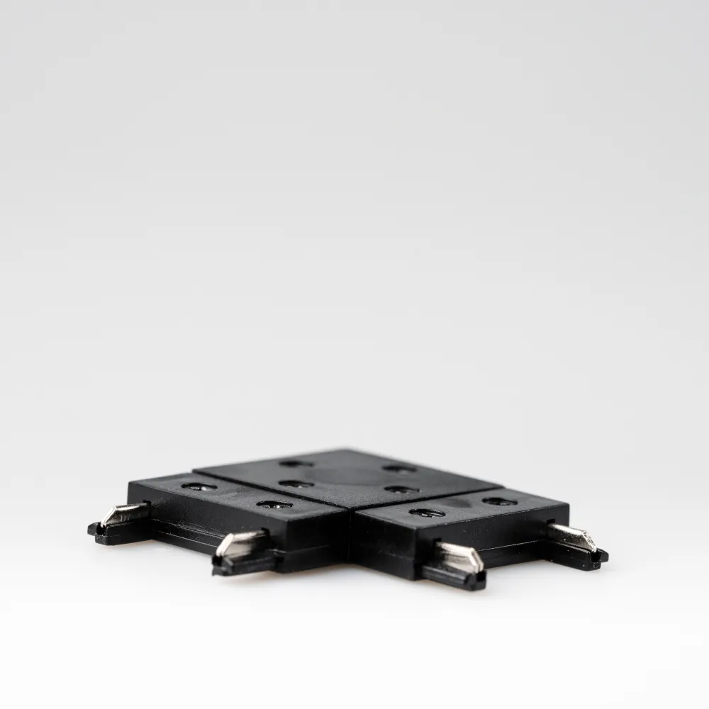 Conector de Tip "L" pentru Sina Magnetica Slim Aplicata, Negru