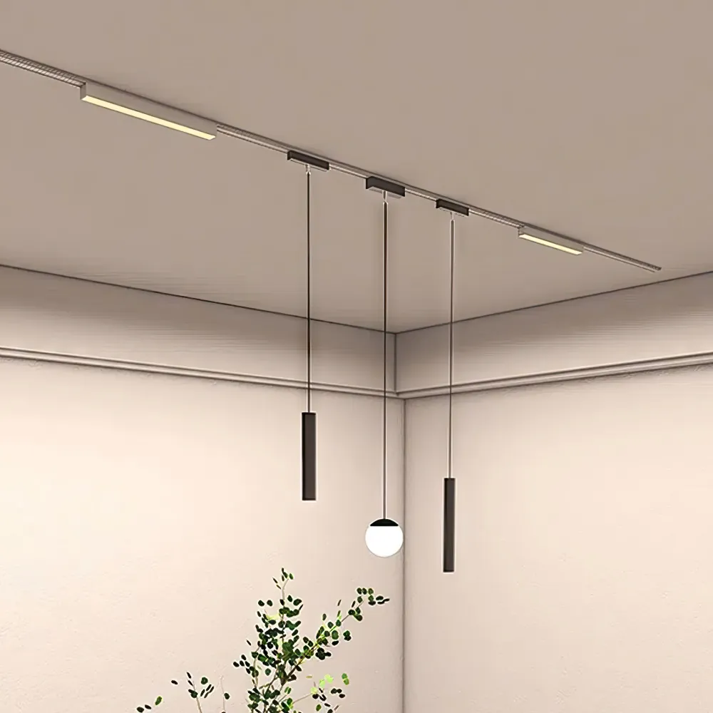 Spot LED 30W 915mm Fix Negru Liniar pentru Sina Magnetica