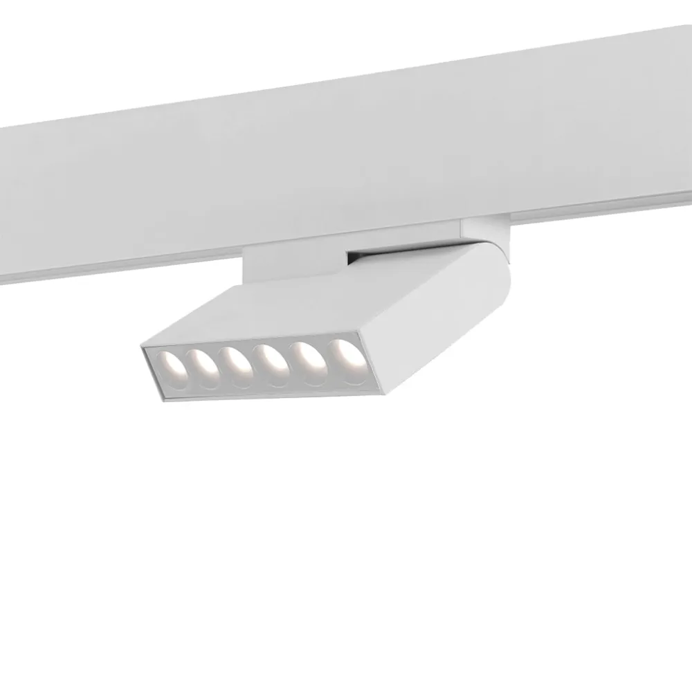 Spot LED 6W 122mm Alb Orientabil Liniar pentru Sina Magnetica