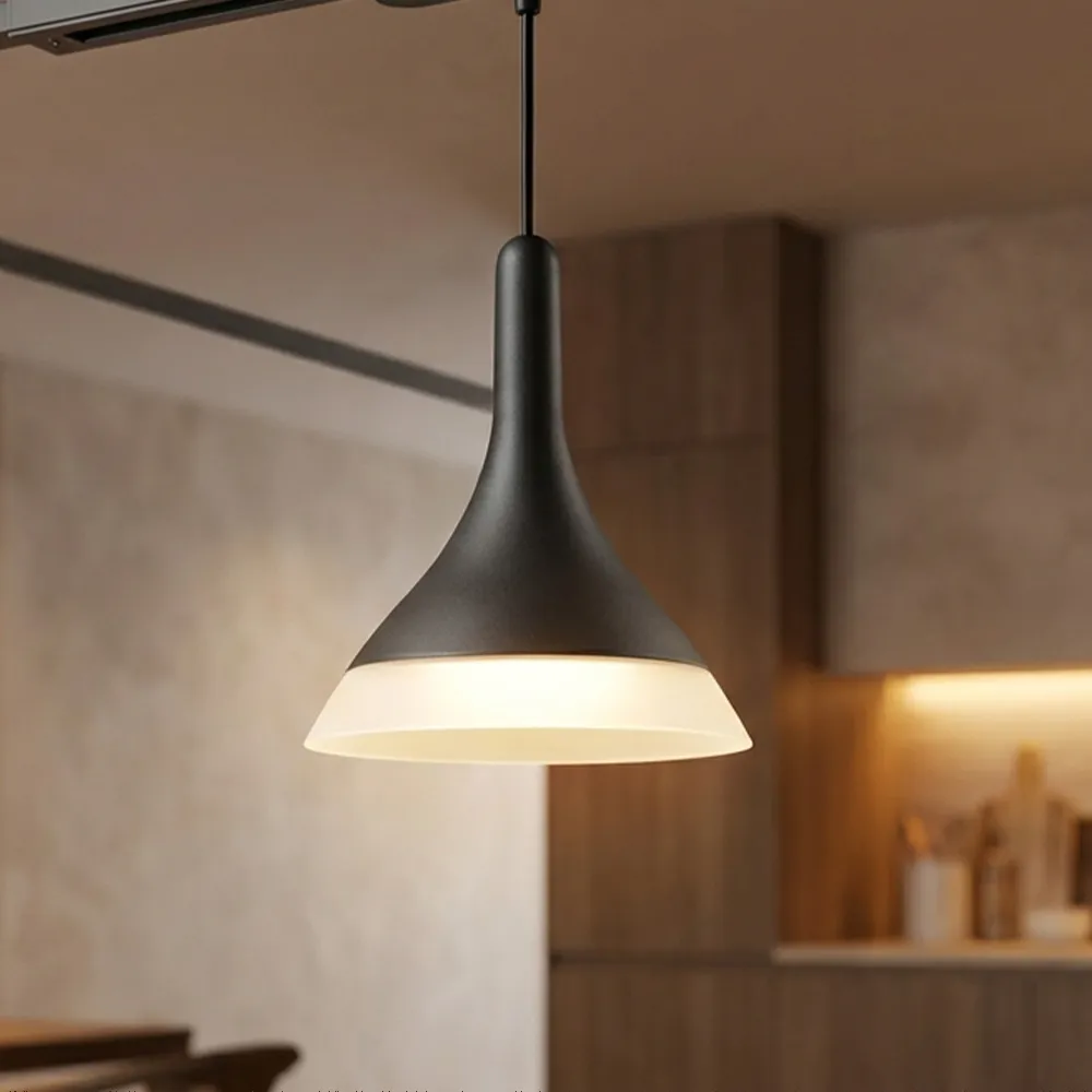 Lampa Pendul LED Bridgelux din Acril 5W Ø95, Negru