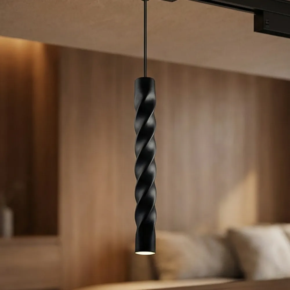 Lampa Pendul LED Bridgelux 5W din Acril Ø55, Negru