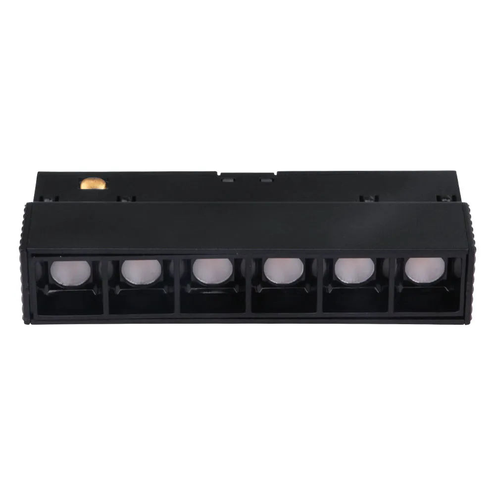 Spot LED Bridgelux Fix Liniar 6W pentru Sina Magnetica, 112mm, Negru