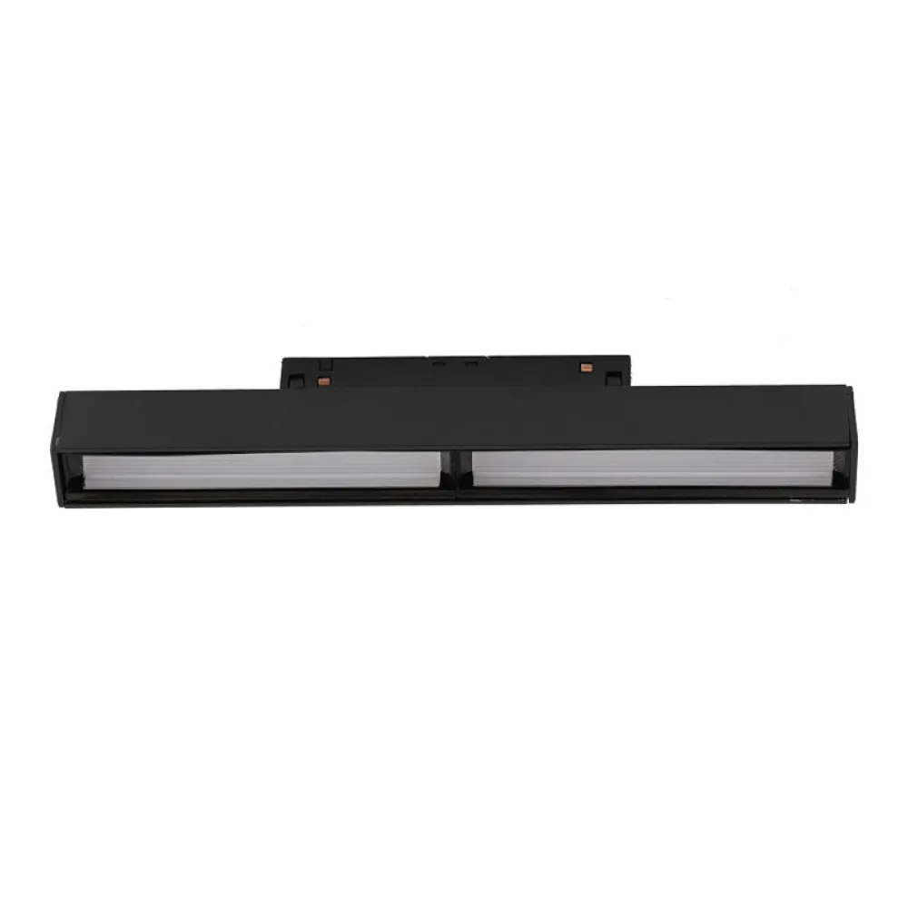 Spot LED Bridgelux 12W 120° Fix Liniar pentru Sina Magnetica, 219mm, Negru