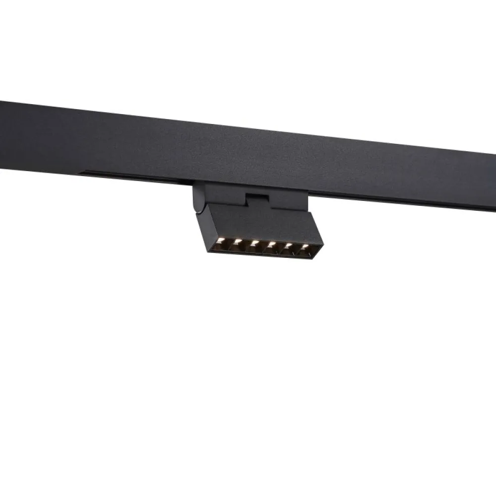 Spot LED Bridgelux 6W Orientabil pentru Sina Magnetica, 112mm, Negru
