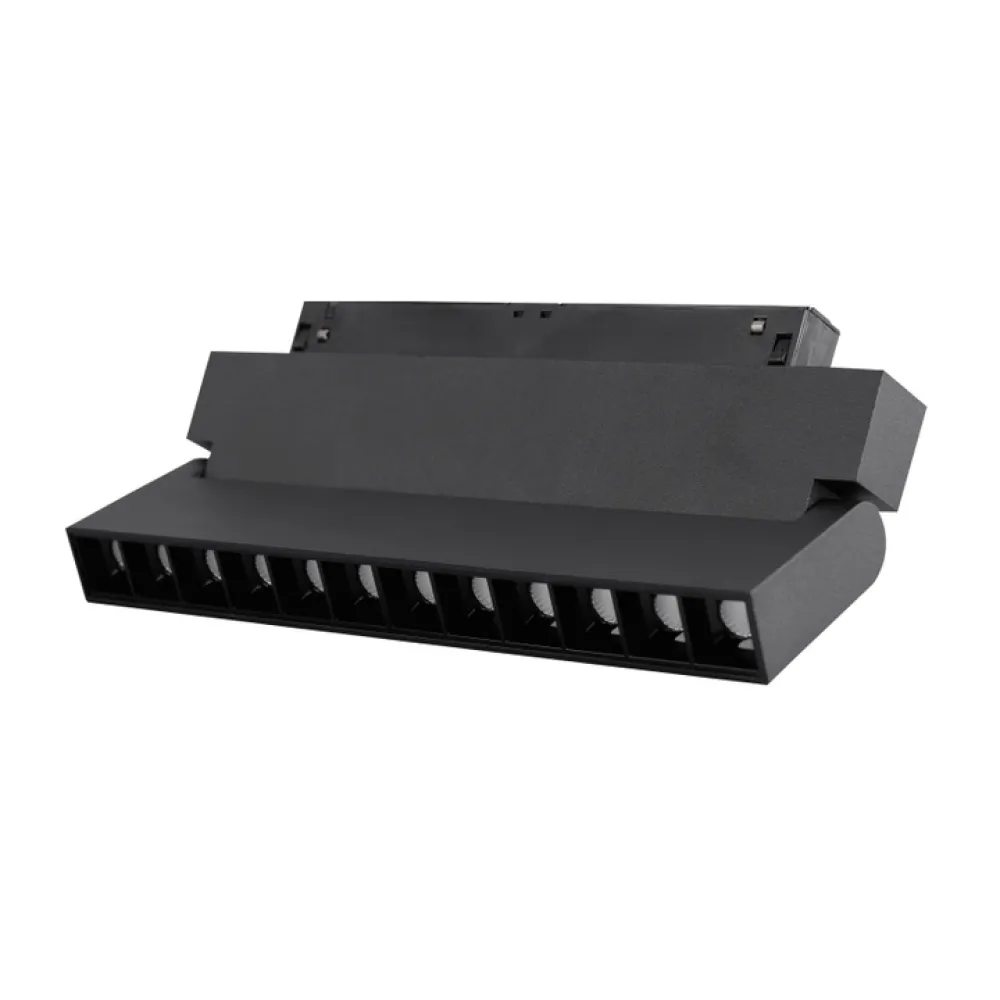 Spot LED Bridgelux 12W Orientabil pentru Sina Magnetica, 219mm, Negru