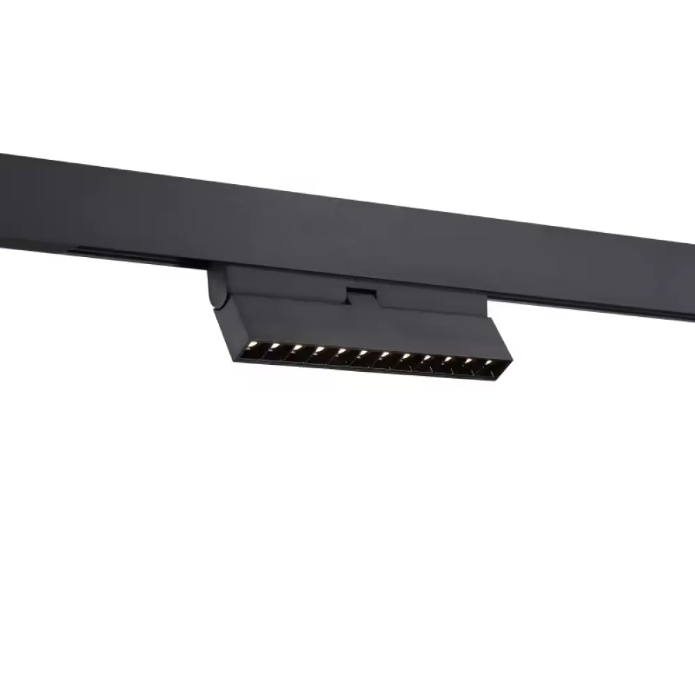 Spot LED Bridgelux 12W Orientabil pentru Sina Magnetica, 219mm, Negru
