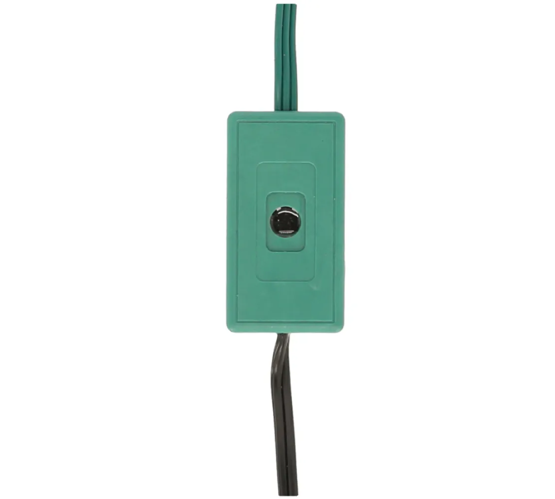 Ghirlanda Luminoasa Smart 12M cu 100 Becuri LED RGB, Cablu Verde, Lumina Calda, de Exterior