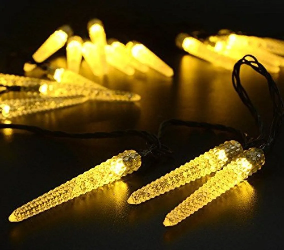 Ghirlanda Luminoasa Solara 3M cu 20 Turturi cu LED, Lumina Calda, de Exterior